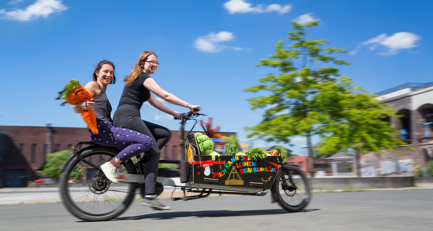 Bochum-Fonds - Lastenfahrrad mit Gemüsetransport